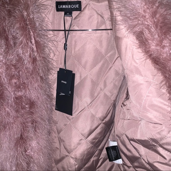 LAMARQUE Deora Coat in Rose Dust - Picture 6 of 6